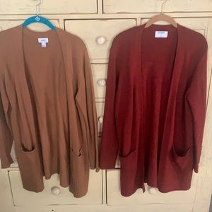 Old Navy Tan Cardigan Relaxed Fit Sweater